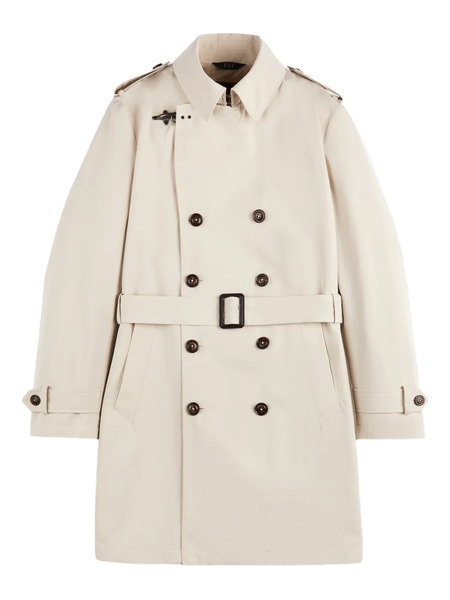  Fay Belted Button Regular Trench Coat - Neutrals 