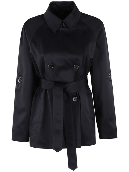  Fay Belted Trench Coat - Blue 