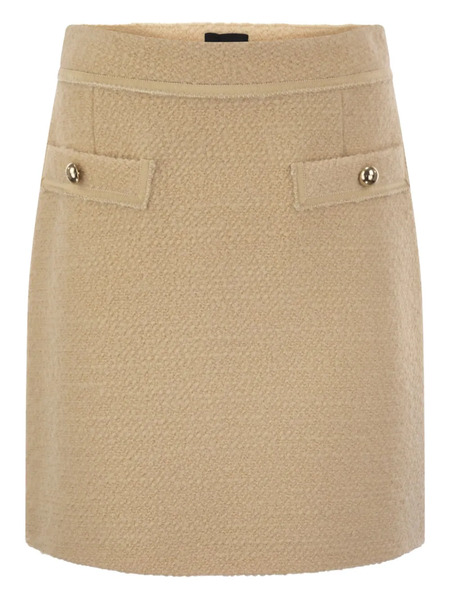  Fay Bouclé Mini Skirt - Neutrals 
