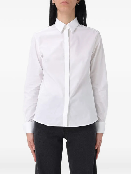  Fay Buttoned Long-sleeve Shirt - White 