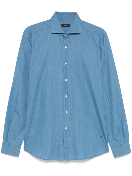  Fay Chambray Shirt - Blue 