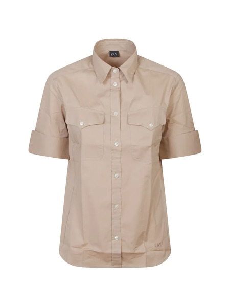  Fay Chest-pocket Shirt - Neutrals 