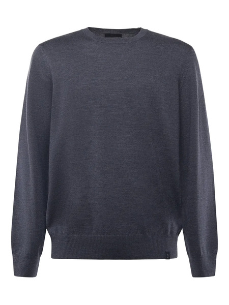  Fay Crew-neck Top - Blue 