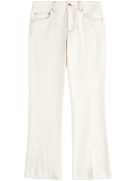 Fay Cropped Jeans - White 