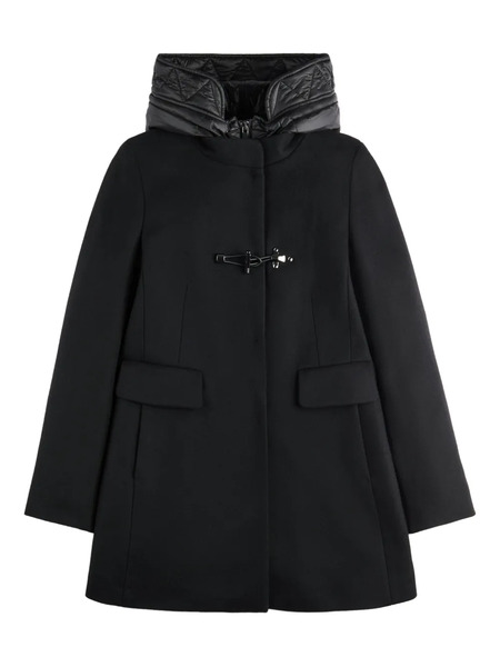  Fay Double-breasted Coat - Black 