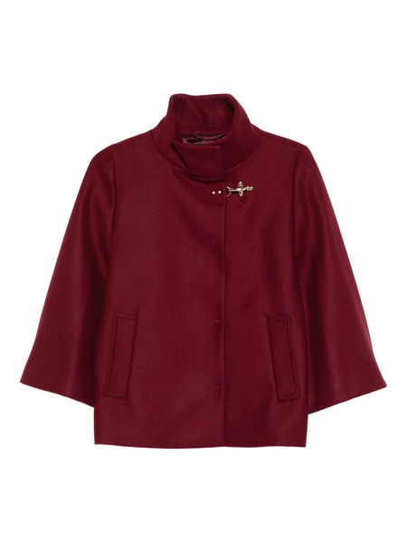  Fay High-neck Clasp Jacket - Red 