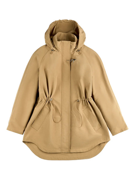  Fay Hooded Parka Coat - Neutrals 