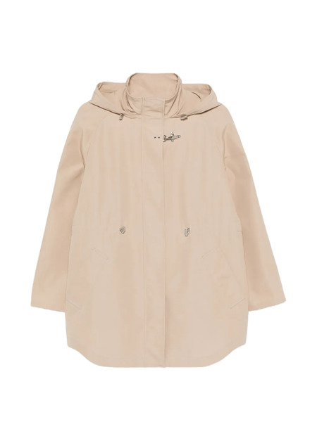 Fay Hooded Parka Coat - Neutrals 