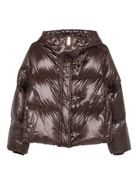  Fay Hooded Toggle-fastening Jacket - Brown 