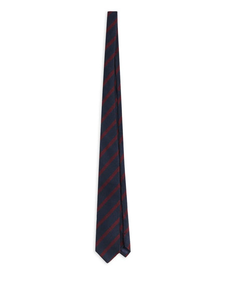  Fay Jacquard Wool Tie - Blue 