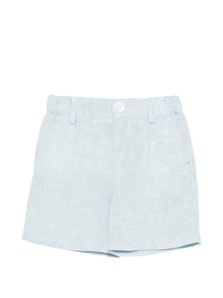  Fay Kids Belt-loops Shorts - Blue 