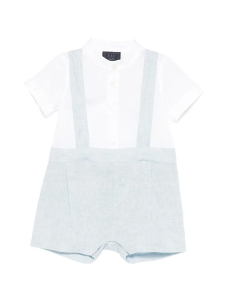  Fay Kids Buttoned Shorts - Blue 