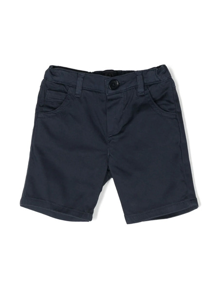  Fay Kids Logo-patch Shorts - Blue 