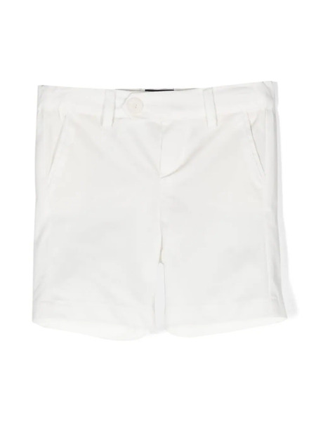  Fay Kids Mid-rise Straight-leg Shorts - White 