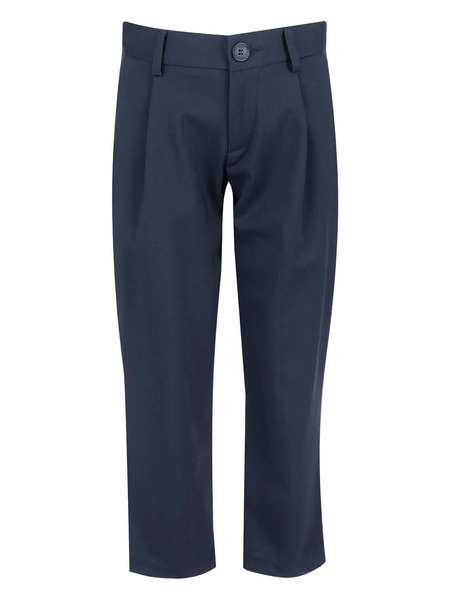  Fay Kids Pleated Trousers - Blue 