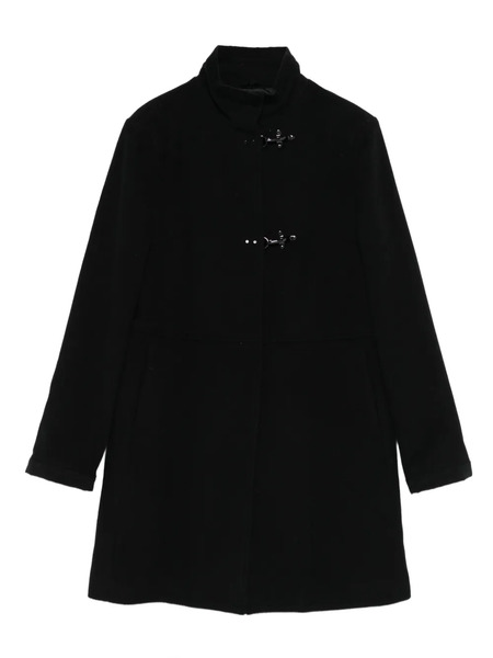  Fay Kids Single-breasted Duffle Coat - Black 