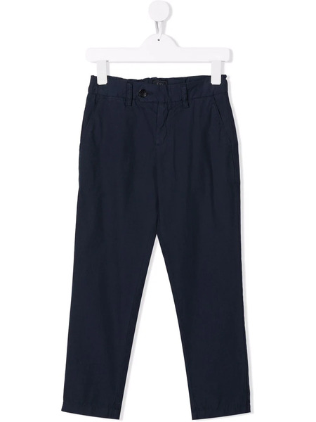 Fay Kids Slim-cut Chino Trousers - Blue 