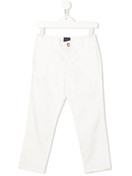  Fay Kids Straight-leg Trousers - White 
