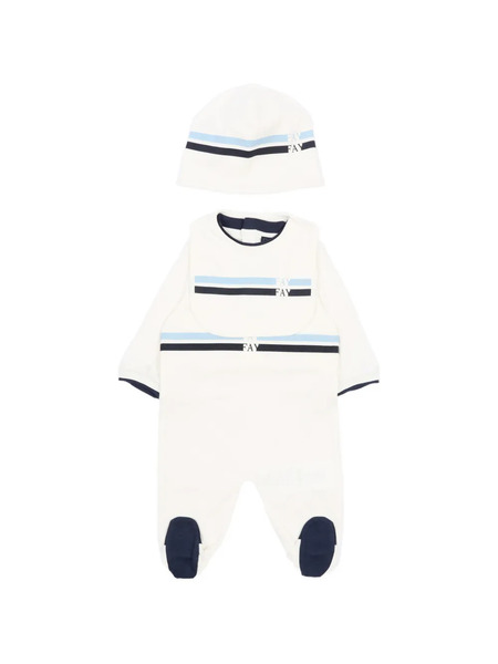  Fay Kids Striped Babywear (set Of Three) - Neutrals 