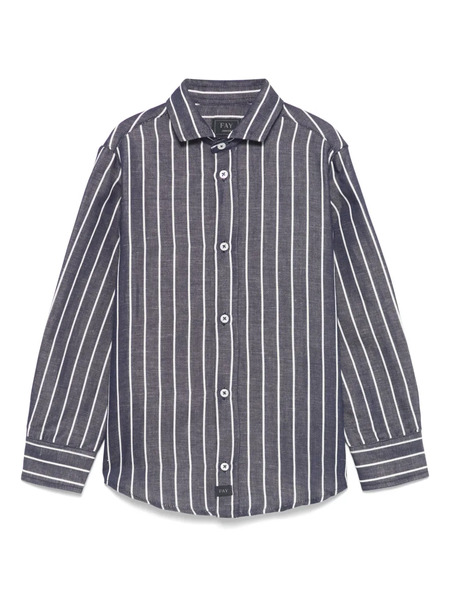 Fay Kids Striped Shirt - Blue 