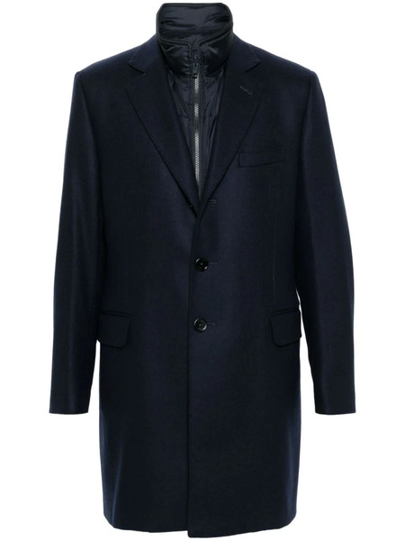  Fay Layered Coat - Blue 