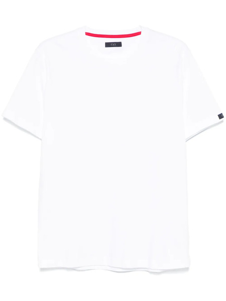  Fay Logo-patch T-shirt - White 