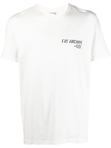  Fay Logo-print T-shirt - White 