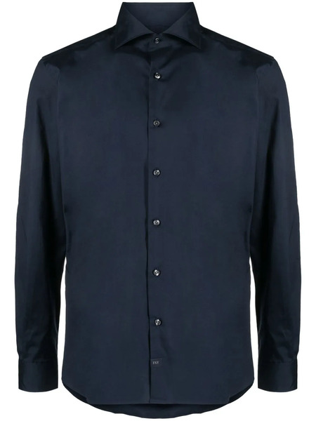  Fay Long-sleeved Cotton Shirt - Blue 