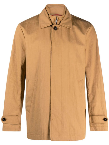  Fay Morning Single-breasted Coat - Neutrals 