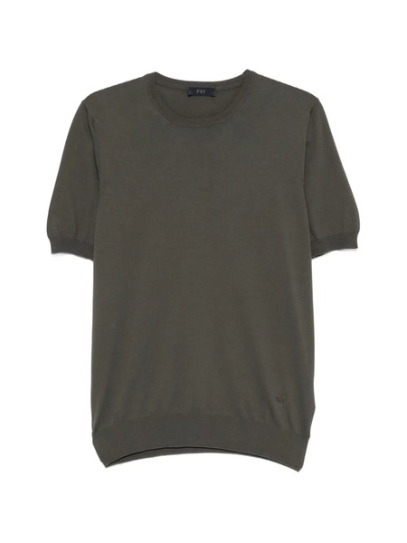  Fay Round-neck T-shirt - Green 
