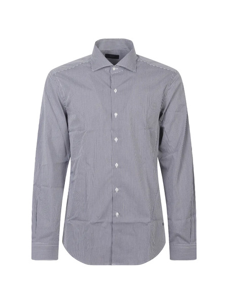  Fay Striped Button-up Shirt - Blue 