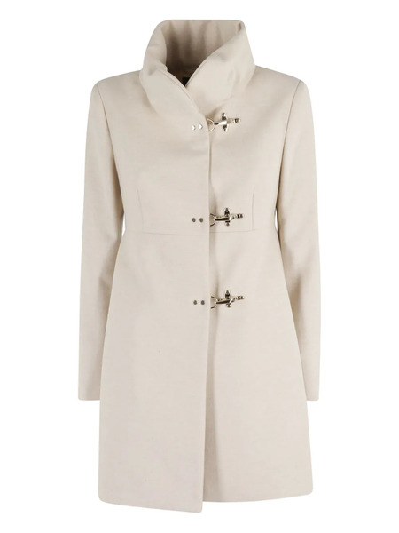  Fay Turtleneck Clasp Coat - Neutrals 