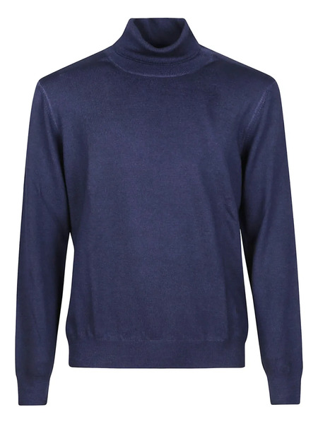  Fay Turtleneck Wool Sweater - Blue 