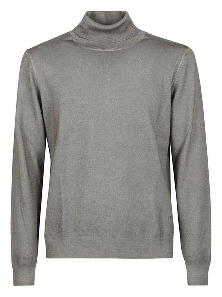  Fay Turtleneck Wool Sweater - Green 
