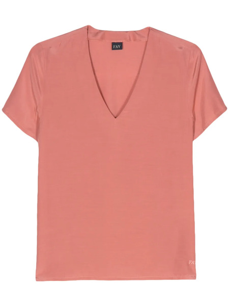  Fay V-neck Blouse - Pink 