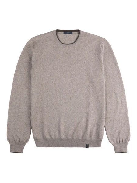  Fay Virgin Wool Sweater - Neutrals 
