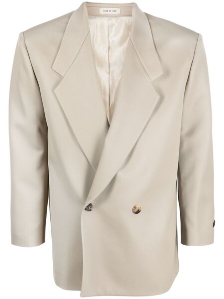  Fear Of God Double-breasted Button Blazer - Neutrals 