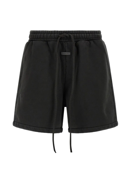  Fear Of God Elasticated Logo Patch Bermuda Shorts - Black 
