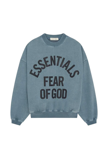  Fear Of God Essentials Campus 90s Logo Sweatshirt - Blue 