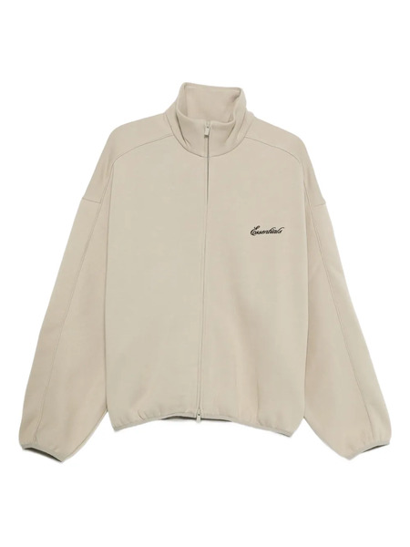  Fear Of God Essentials High-neck Zip-up Sweatshirt - Neutrals 