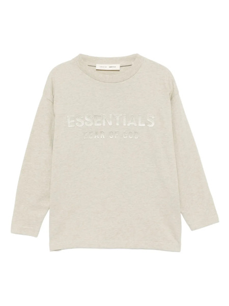  Fear Of God Essentials Kids Classic Long-sleeves T-shirt - Neutrals 