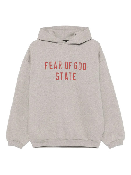  Fear Of God Essentials Kids Fleece Hoodie - Grey 
