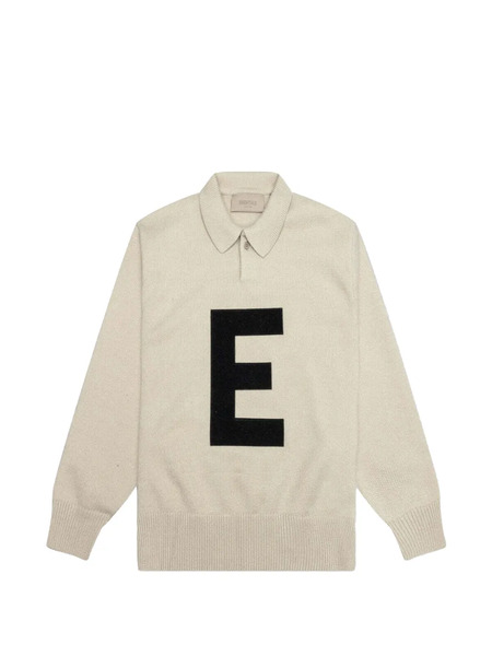  Fear Of God Essentials Kids Knitted E Polo Shirt - Neutrals 