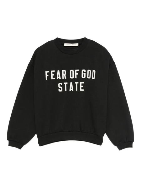  Fear Of God Essentials Kids Logo-appliqué Sweatshirt - Black 