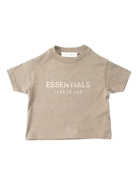  Fear Of God Essentials Kids Logo-embroidered Crew Neck T-shirt - Neutrals 