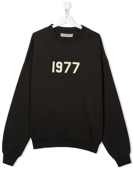  Fear Of God Essentials Kids '1977' Print Sweatshirt - Grey 