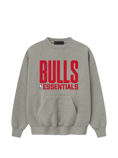  Fear Of God Essentials Logo-graphic Sweatshirt - Grey 