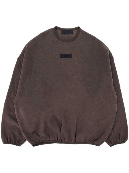  Fear Of God Essentials Logo Patch Elasticated Waistband Sweatshirt - Brown 