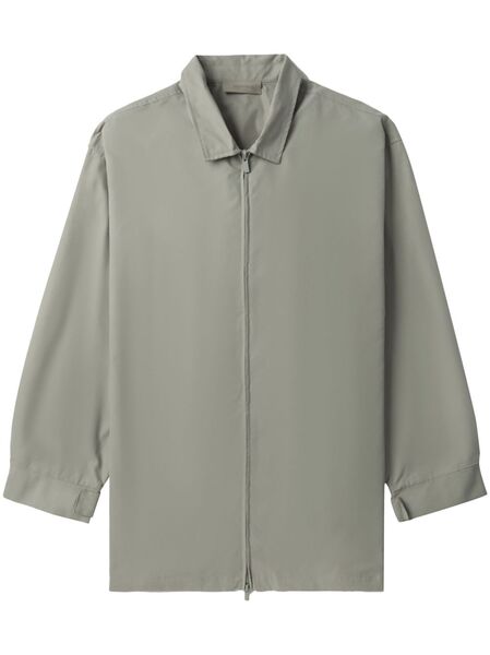  Fear Of God Essentials Logo-patch Jacket - Grey 