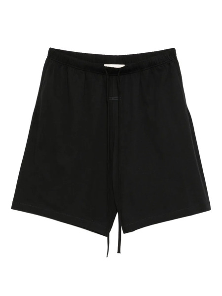  Fear Of God Essentials Logo Patch Shorts - Black 